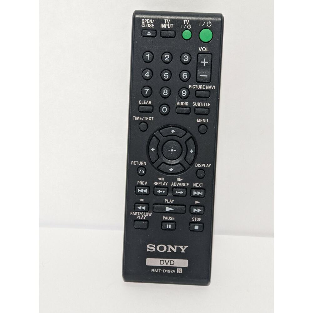 OEM Original Sony DVD Remote Control Model RMT-D187A Black TESTED And WORKS